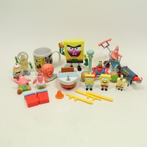 SpongeBob Squarepants 2000's Toy Lot of 14 Figures Toys Mattel Burger King Mug - $29.35