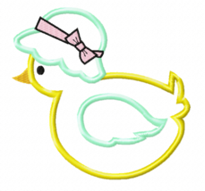 Chick with Hat Machine Embroidery Applique Design Instant Download - £3.19 GBP
