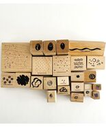 Stamp Lot of 23 Vtg &amp; New &amp; Used Wood Rubber Designs Swirls Spirals Flow... - $249.09 MXN
