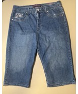Gloria Vanderbilt Gabby Skimmer Denim Capris Women’s 14 Blue - READ - $327.13 MXN