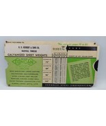 VINTAGE SLIDE-CHART REPUBLIC STEEL SHEET WEIGHT CALCULATOR GALVANINIZED ... - $17.63 CAD
