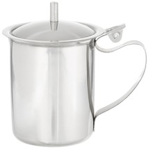 Winco Stainless Steel Creamer with Cover, 10-Ounce, Medium - £11.85 GBP
