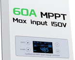 60A 12/24/36/48V MPPT Solar Charge Controller, 99.5% MPPT Efficiency Sol... - $326.68