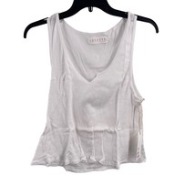 Anthropologie Lacausa Roxy Tank White New Xl - £20.48 GBP