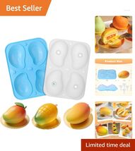 Multifunctional 3D Mango Mold - 4 Cavity Silicone for Pastries &amp; Party D... - $24.70