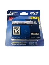 NEW 2 Pack Brother P-Touch TZe-131 1/2&quot; Black Print Clear Label Tape TZ-131 - £11.73 GBP