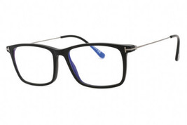 TOM FORD FT5758-B 002 Matte black/Clear/Blue-light block lens Eyeglasses... - £107.33 GBP