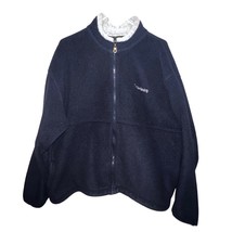 Vintage Timberland Weather Gear Mens Fleece Jacket Zipper Front Blue XL ... - $13.46