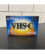 New TDK Sealed VHS-C HG Ultimate 30 Minute Camcorder Tape - $7.00