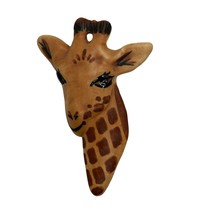 Vintage Hand Made Porcelain Giraffe Brooch by Carol Halmy - £11.03 GBP