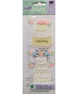 EK Success A Touch of Jolee's Dimensional Stickers Wedding Cake New - $5.93