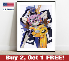 FLCL Fooly Cooly Poster 18&quot; x 24&quot; Print Anime Wall Art Decor 2 - £10.55 GBP