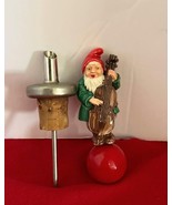 Vintage Plastic German Gnome Folklore w Cello Drink Pourer Cork Bottle S... - $561.02 MXN