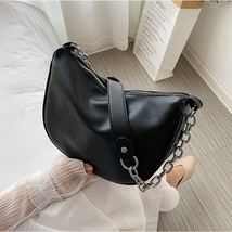 Solid Color Chain Leather Crossbody Bags For Women 2022 Summer Casual Simple Sma - £40.63 GBP