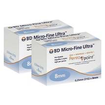 BD Micro-Fine Ultra 100 Pcs. 0.25mm x 8 mm Pen 2packs - £33.62 GBP