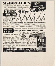 1952 Print Ad Lucky Mac Deep Diver Fishing Lures McDonald Mfrs Lee&#39;s Summit,MO - £5.79 GBP