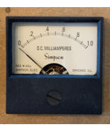 Simpson Model #2121, Cat. No. 17825, 0 - 1 DC Milliamps [e-01] - $275.97 MXN