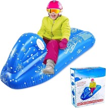 Inflatable Sled Snow Tube Winter Snow Sports Handles racer kids Large - £23.58 GBP