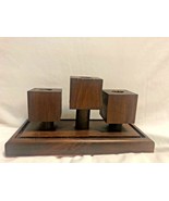Vintage Wood 3-Holder Candelabra - $49.00