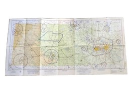 Vintage Sectional Aeronautical Chart Map of Dallas 1967 23&quot; X 48&quot; w/Jet ... - $20.00