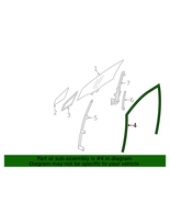 OEM NEW 2019-2025 Subaru Ascent Front Door Glass Run Channel Right 63527... - $22.00