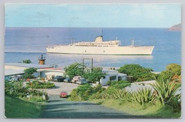 1963 Flamboyant Hotel And The Homeric Ship St Thomas Virgin Islands Postcard - $14.45