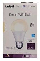 Feit Electric 60W A19 Alexa Google LED Smart WiFi Bulb 1pk - £5.91 GBP