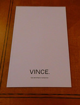 Vince Men&#39;s Clothing Collection Catalog Fall 2014 w Pricing &amp; Descriptions NF - £8.76 GBP