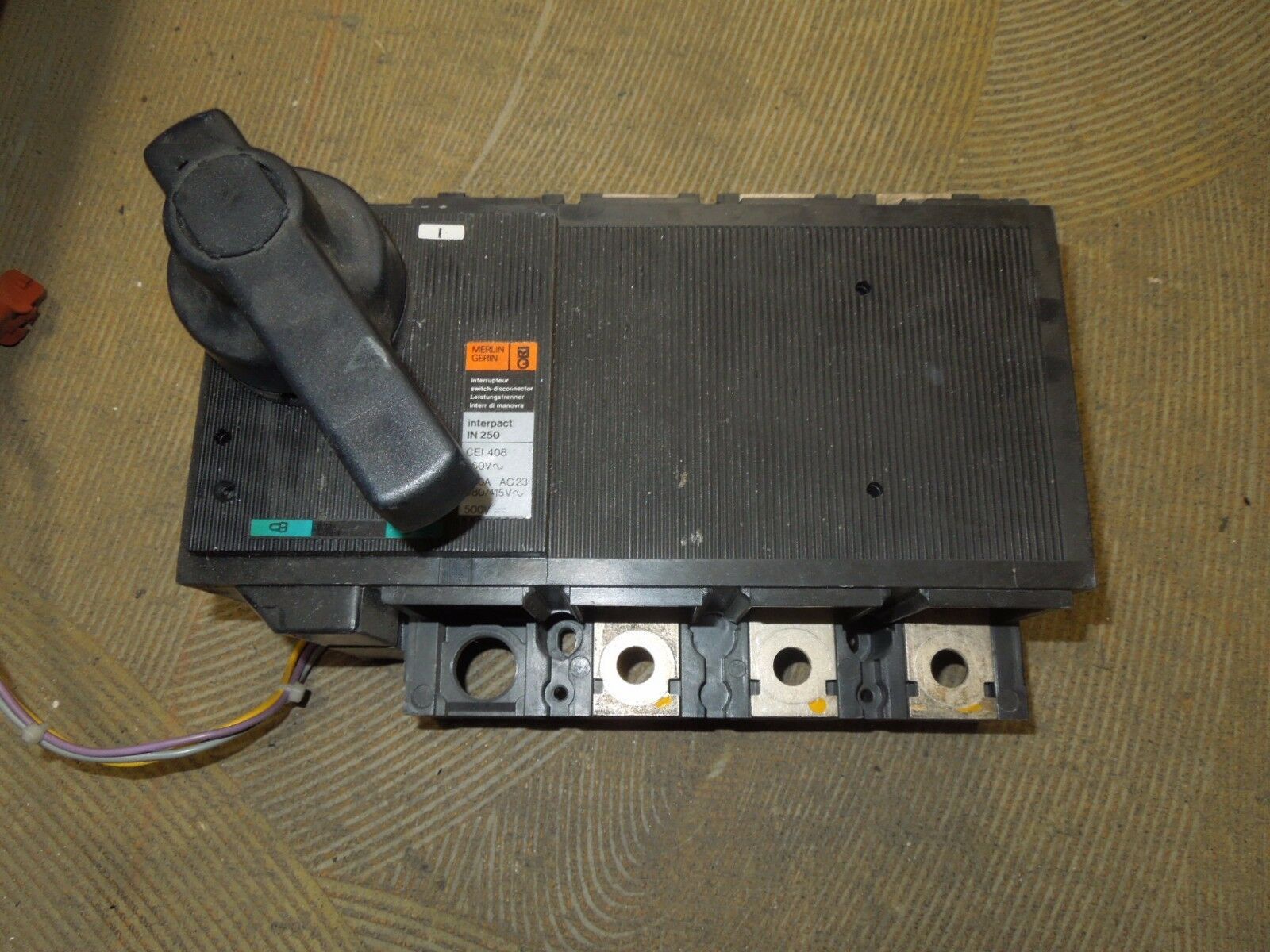 Merlin Gerin Interpact IN125T 125A 690VAC Interrupteur Switch Disconnect... - $100.00