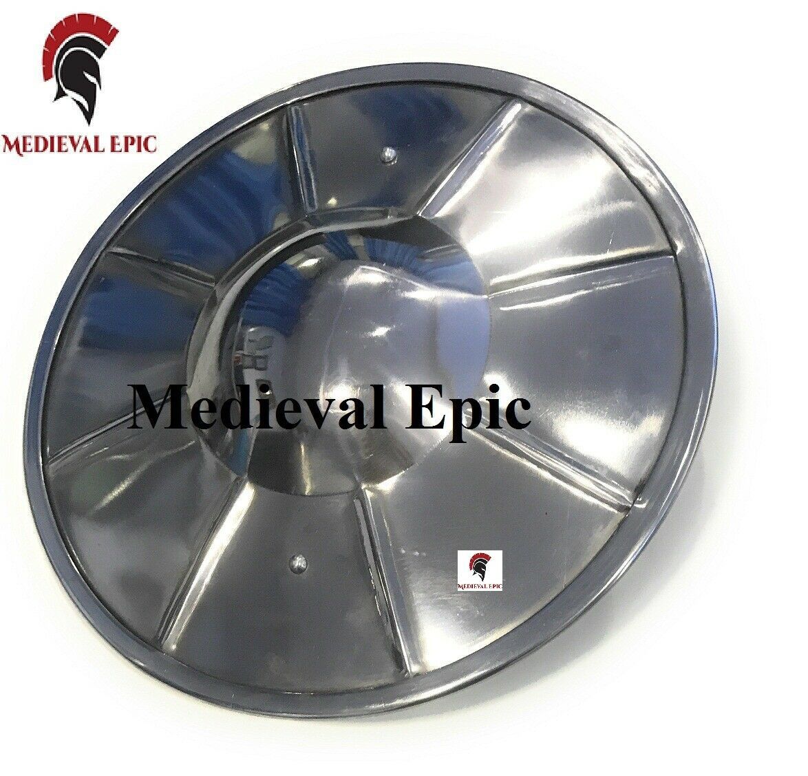 Medieval Epic Polished Medieval Fluted Buckler Shield - $79.00