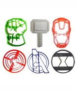 Avengers Superheroes Marvel Characters Logos Set Of 6 Cookie Cutters USA... - $376.75 MXN