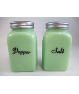 Jadeite Arch Salt and Pepper Set Green Retro Reproduction MCM Style - £15.49 GBP