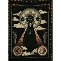 Skeleton Grim Reaper Tapestry Wall Hanging Home Decor 5 ft x 4 ft image 2