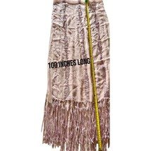 Beautiful Rose Colored Silk/Nylon Scarf With Fringed Bottom From Nordstrom - £15.81 GBP