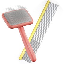 10Inches Large Dog Metal Grooming Comb With Long Pin Slicker Brush For Thick And - £27.70 GBP