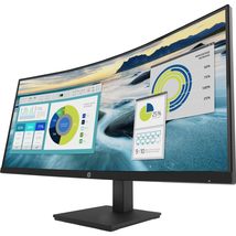 HP P34HC G4 34&quot; WQHD Curved Screen Edge LED LCD Monitor - Vertical Align... - $688.38