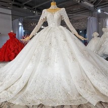 Luxury Vintage Wedding Dresses Plus Size With Glitters Shiny Wedding Dresses  - £1,275.09 GBP