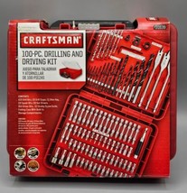 Craftsman 100-pc Accessory Set Drill Bit Driver Screw Tools Kit Case 31639 - NEW - £52.30 GBP