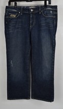 Paige Womens Hollywood Hills Melrose Crop Blue Jeans 31 New - $39.60