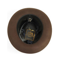 Bruno Capelo Hat Australian Wool Fedora Teardrop Crown Fabio FB227 Brown image 2
