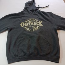 Tultex Outback No Rules Just Right Men's Gray Cotton Blend Hoodie Sweatshirt L image 8