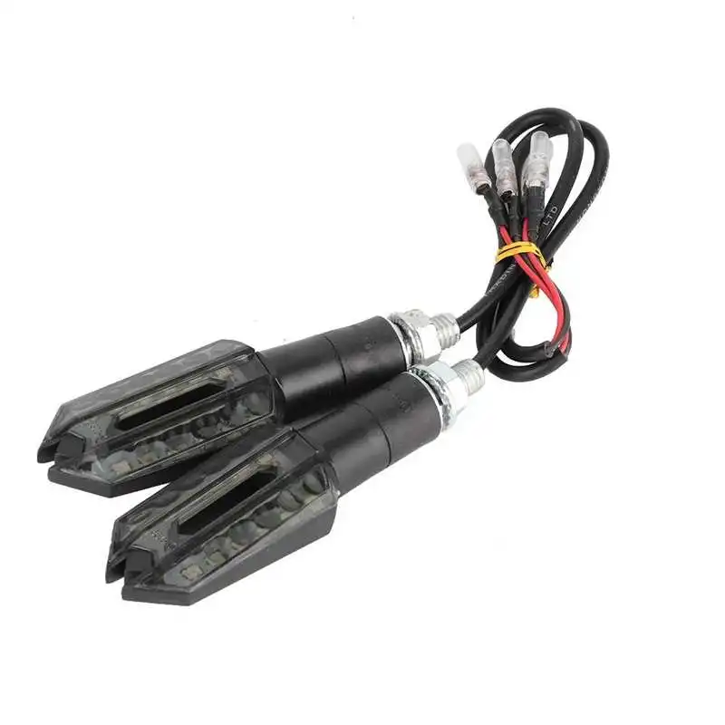 ESTINK Universal LED 12V Motorcycle Turn Signal Lamps - Yellow Light Modified - £15.33 GBP