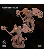 3D Printed Sordane Publishing Drekon Seer Wizard Set 28 32mm D&amp;D - $183.72 MXN+