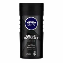 NIVEA Men Body Wash, Deep Impact, 3 in 1 Shower Gel, 250ml (Pack of 1) - £14.20 GBP