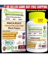 Maca Root Capsules. Yellow Maca Black Maca Red Maca &amp; Black Pepper-150 c... - $19.79