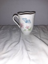 LENOX Butterfly Meadow Swallowtail Coffee Cup Mug Ladybug Blue Pink Flowers - $148.83 MXN