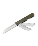 Boker Japanese Army Knife With Saw Tanto &amp; Curved Stainless Steel Blades... - $644.71 MXN