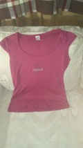 PAMA Pomegranate Liquor Women M T Shirt California Basics The Glam Maroo... - £7.74 GBP