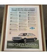 1980 Chevrolet Citation Vintage Original Print Ad 8.5 x 11&quot; - $8.38