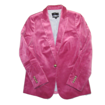 NWT J.Crew Parke Blazer in Dried Rose Pink Velvet Cotton Single Button Jacket 8 - £117.33 GBP